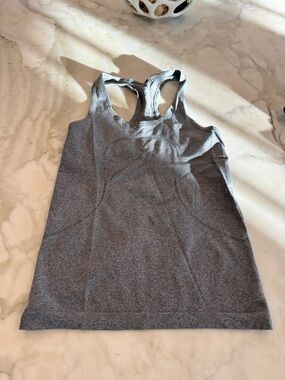 lululemon athletica Heathered Gray Racerback Tank